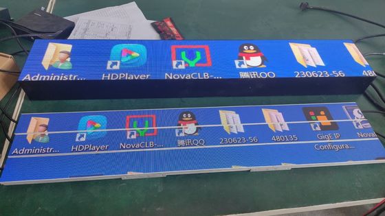 300*60mm P1.25 LED οθόνη καταστήματος COB GOB Aluminium Thin WiFi LED οθόνη