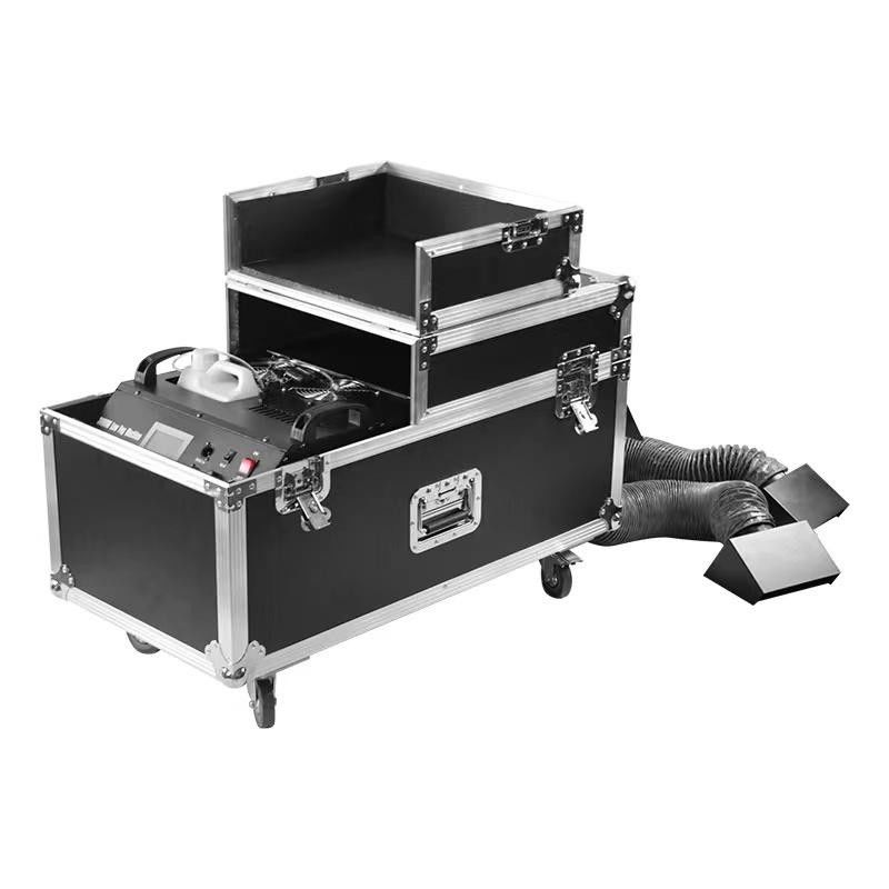 DMX512 Μηχανή ομίχλης σκηνής τηλεχειριστήριο 3000w 2 σωλήνες Μηχανή ομίχλης στην σκηνή